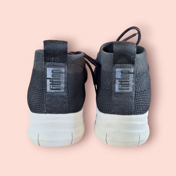 Womens FitFlop Sporty Uberknit Slip-on Black High Top Comfort Sneaker Sz 7.5 - Picture 8 of 14